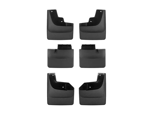 21-25 Ford F-150 Raptor WeatherTech 110150-110151-120150 No Drill MudFlaps (Front + Mid + Rear Set) - Black