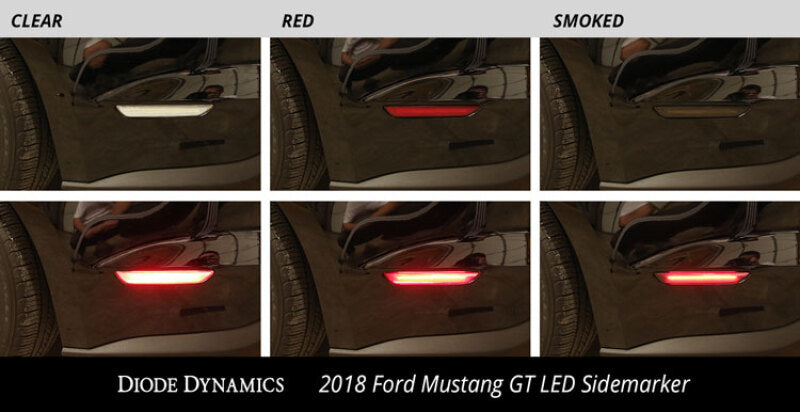 15-23 Ford Mustang Diode Dynamics DD5002 LED Sidemarkers Clear (Pair)