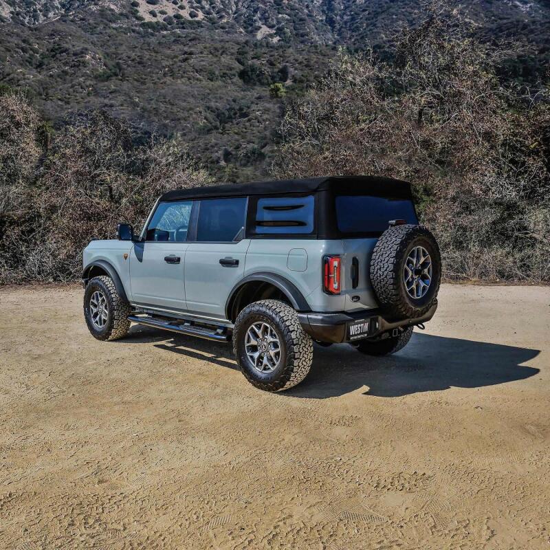15-25 Ford Bronco Westin 21-54195 (4-Door) PRO TRAXX 5 Oval Nerf Step Bars - Textured Black