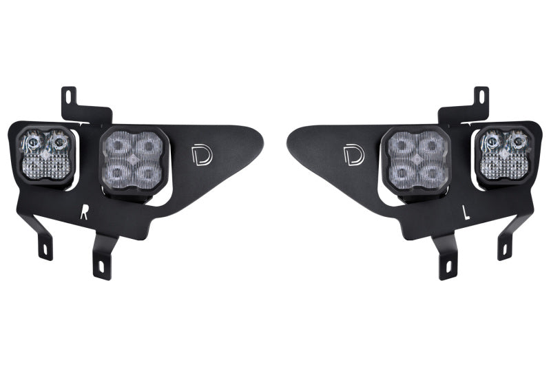 21-23 Ford F-150 Diode Dynamics DD7313 SS3 LED Fog Pocket Kit - Yellow Pro